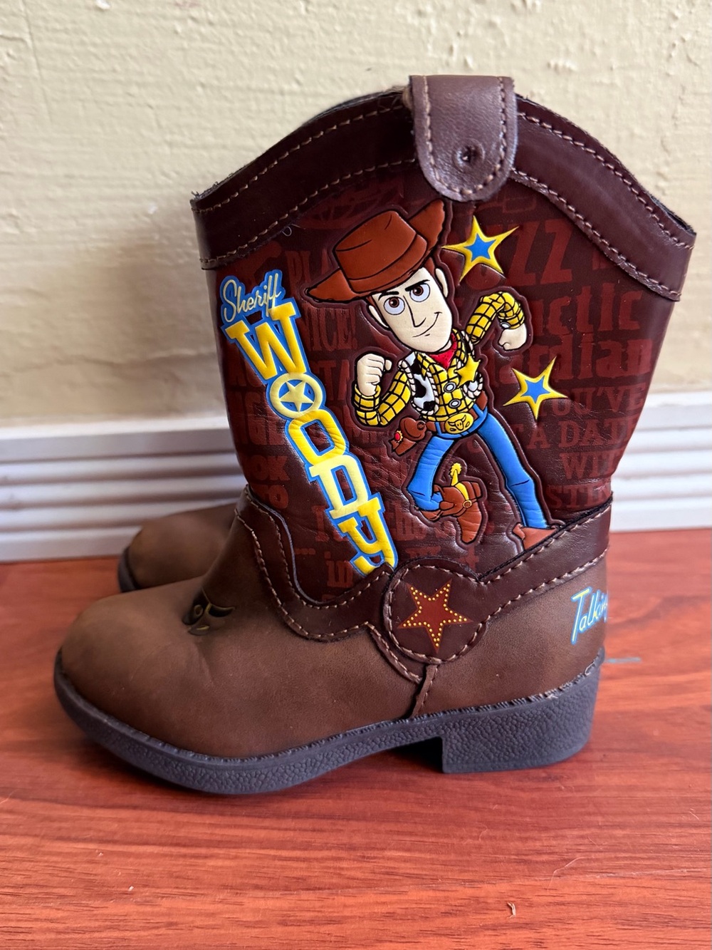 Disney Woody Brown and Blue Kids' Cowboy Boots